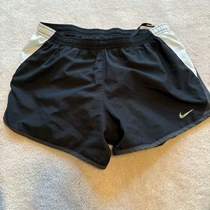 Nike athletic shorts black and white